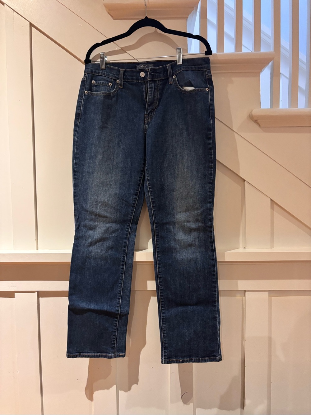 Levi's 505 Women's Dark Blue Straight-Leg Jeans size 10